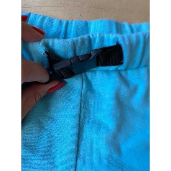 𝅺BP Nordstrom Teal Jersey Shorts Women's Sz Small Buckle Belt - Picture 4 of 7